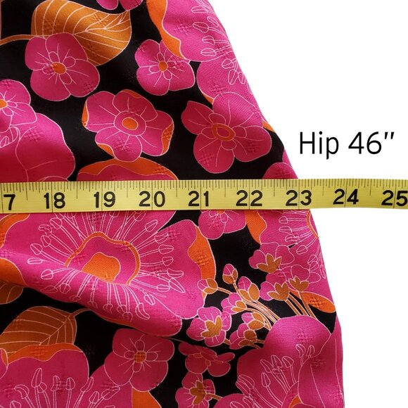 Rose & Olive Top and Pants Set Bright Magenta Floral Print Lightweight Size S - Picture 13 of 16